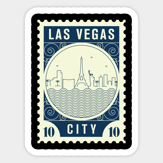 Las Vegas Stamp Design Sticker by kursatunsal